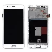 Модуль (матрица + тачскрин) для OnePlus 3T (TFT), белый с рамкой