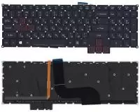 Клавиатура для ноутбука Acer PRedator 15 G9-591, черная с подсветкой