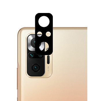 Защитное стекло камеры для телефона Xiaomi Redmi Note 10 Pro Черное