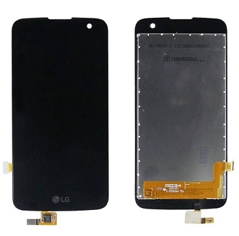 Дисплей LG K130E (K4)+тачскрин (черный)