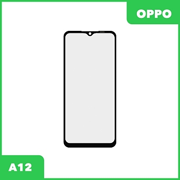 Стекло + OCA пленка для переклейки Oppo A12, черный